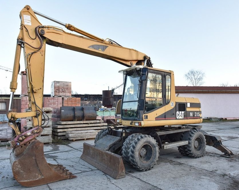 15t CAT 315 opěry bagr SPZ otočák rypadlo kolové