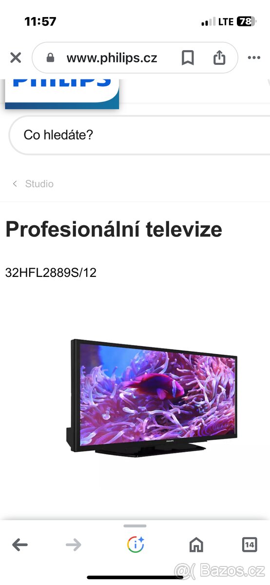 Prodám novou nerozbalenou LED HD TV Philips 32HFL2889S/12