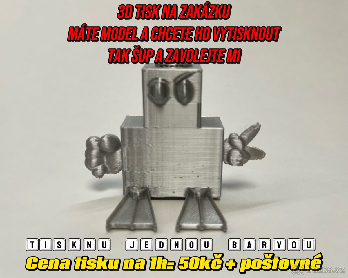 3D TISK NA ZAKAZKU MATE MODEL A CHCETE HO VYTISKNOUT