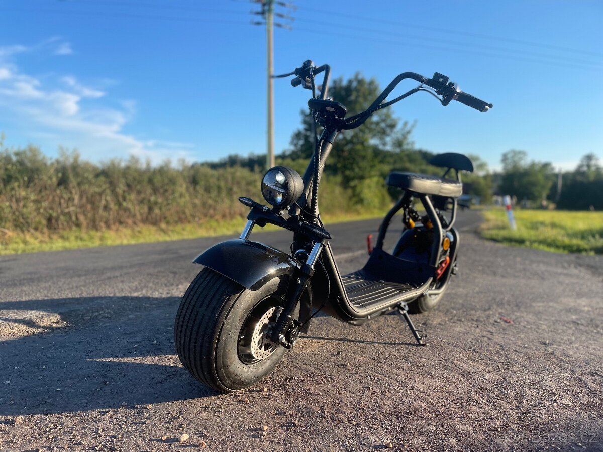 Elektricka kolobezka, Lera scooters C1+ 1500W, černá