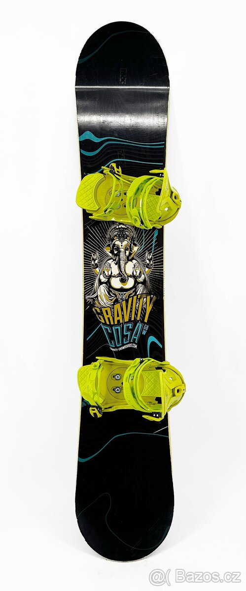 Snowboard Gravity COSA 164W + vázání - výborný stav