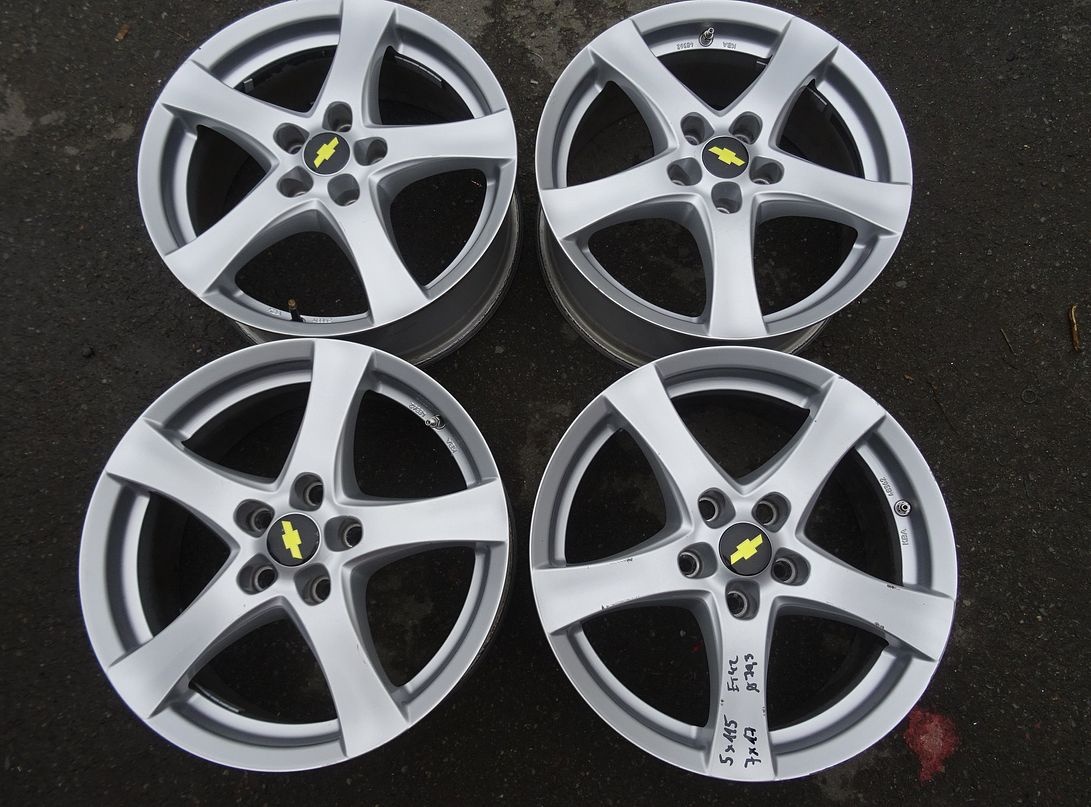 Alu disky Opel, Chevrolet, 17", 5x115, ET 42 , šířka 7J