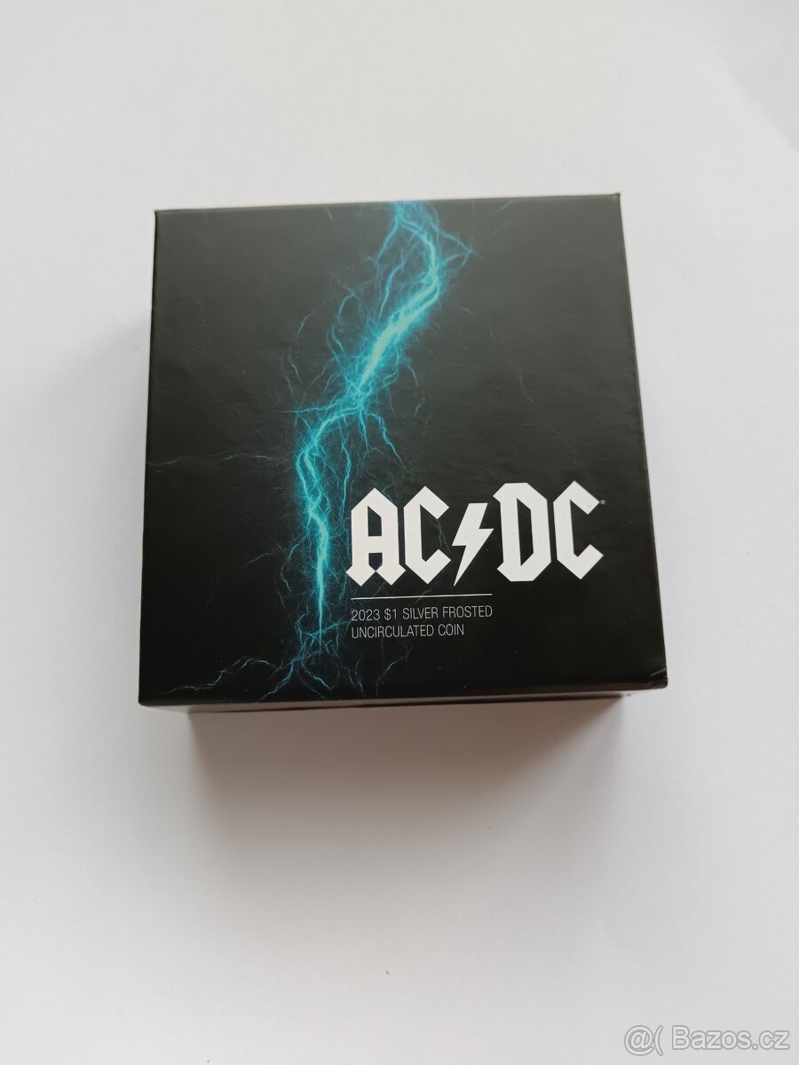 Dobrý den.. Stříbrná mince 1oz Rocková hudební Skupina AC/DC