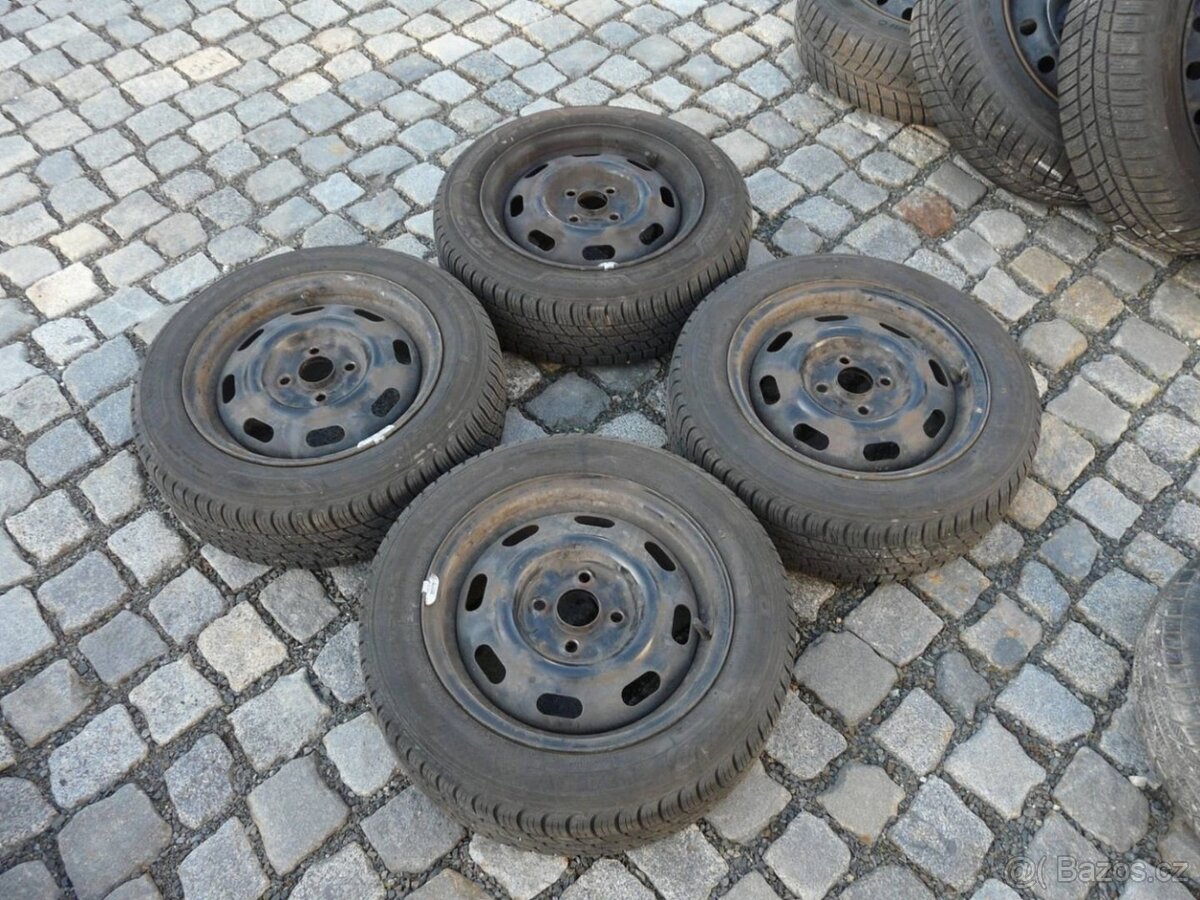 ZIMNÍ PNEU + DISKY 165/65R14 TOYOTA 14" YARIS