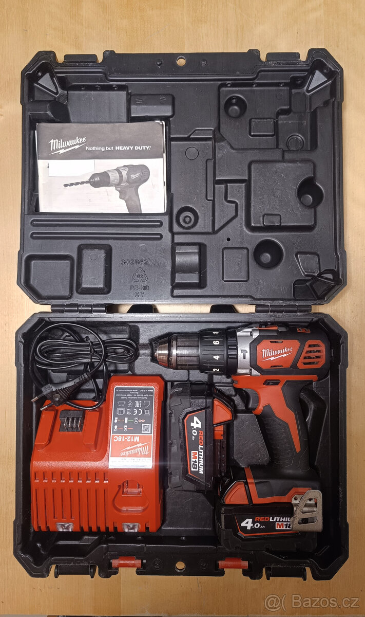 AKU příklepová vrtačka Milwaukee M18 BPD-402C