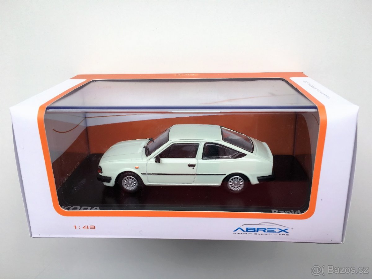 Model ŠKODA Rapid 136 GB White "anglická verze" Abrex 1/43