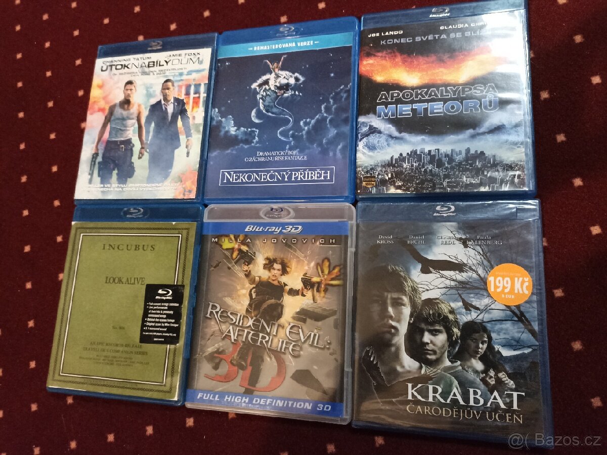 6x Blu-Ray, Resident Evil 3D,... 305Kč za vše