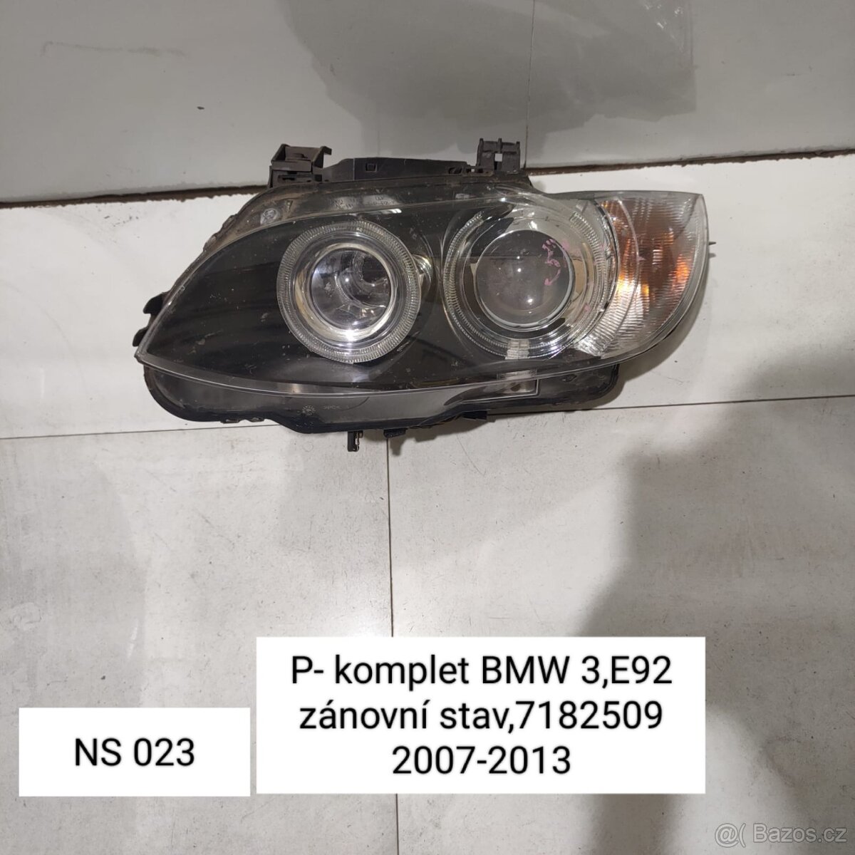 PRAVÉ SVĚTLO BMW 3 ( E92 ZÁNOVNÍ )  originální  KOD: 7182509