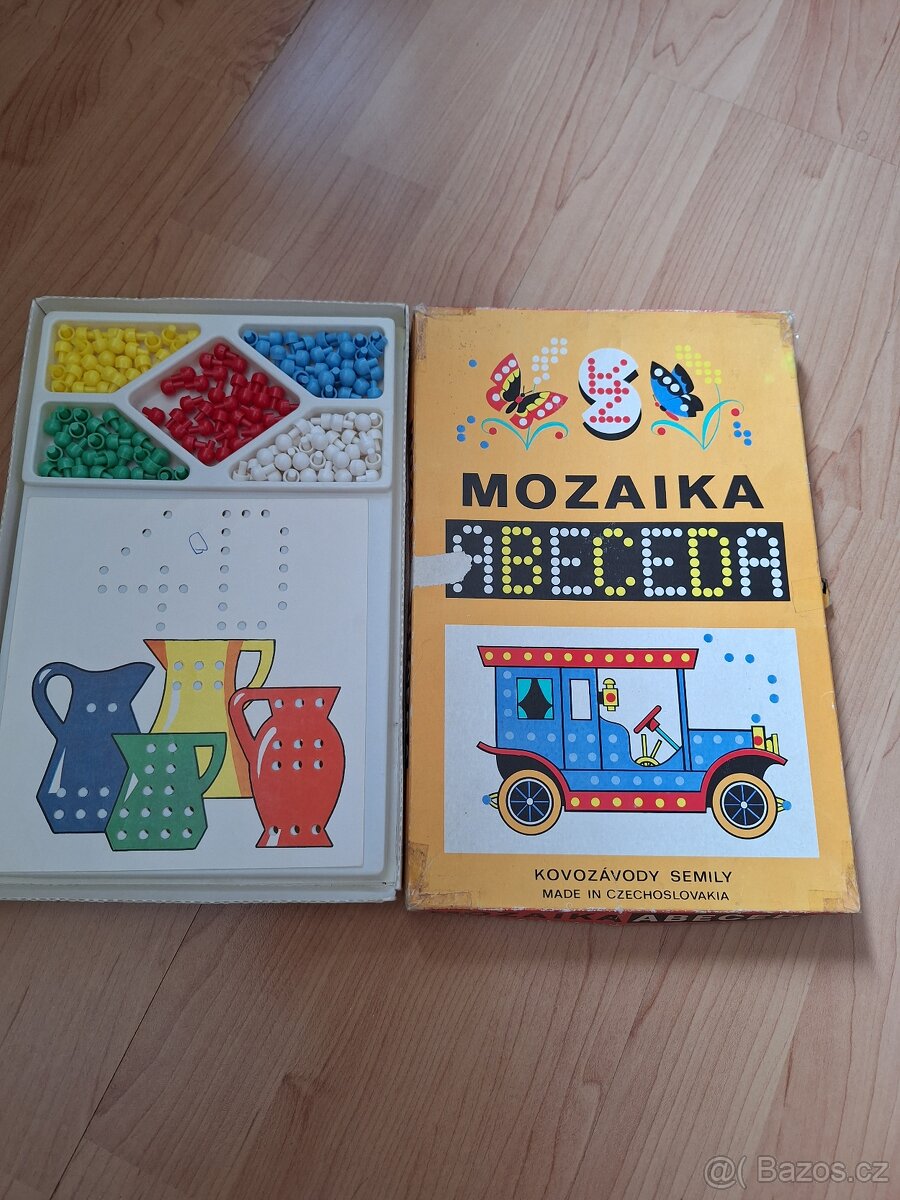 Retro mozaika abeceda