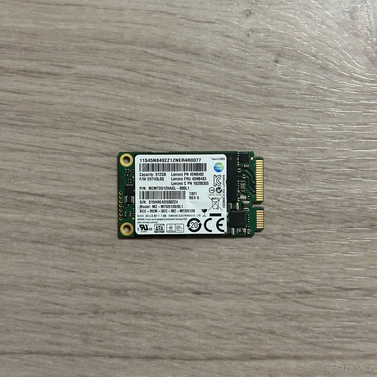 mSATA SSD disk SAMSUNG 512 GB MZMTD512HAGL LENOVO