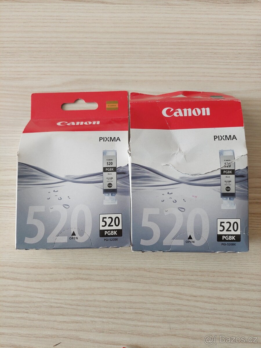 Originální náplně cartrige Canon PGI-520BK (černá)