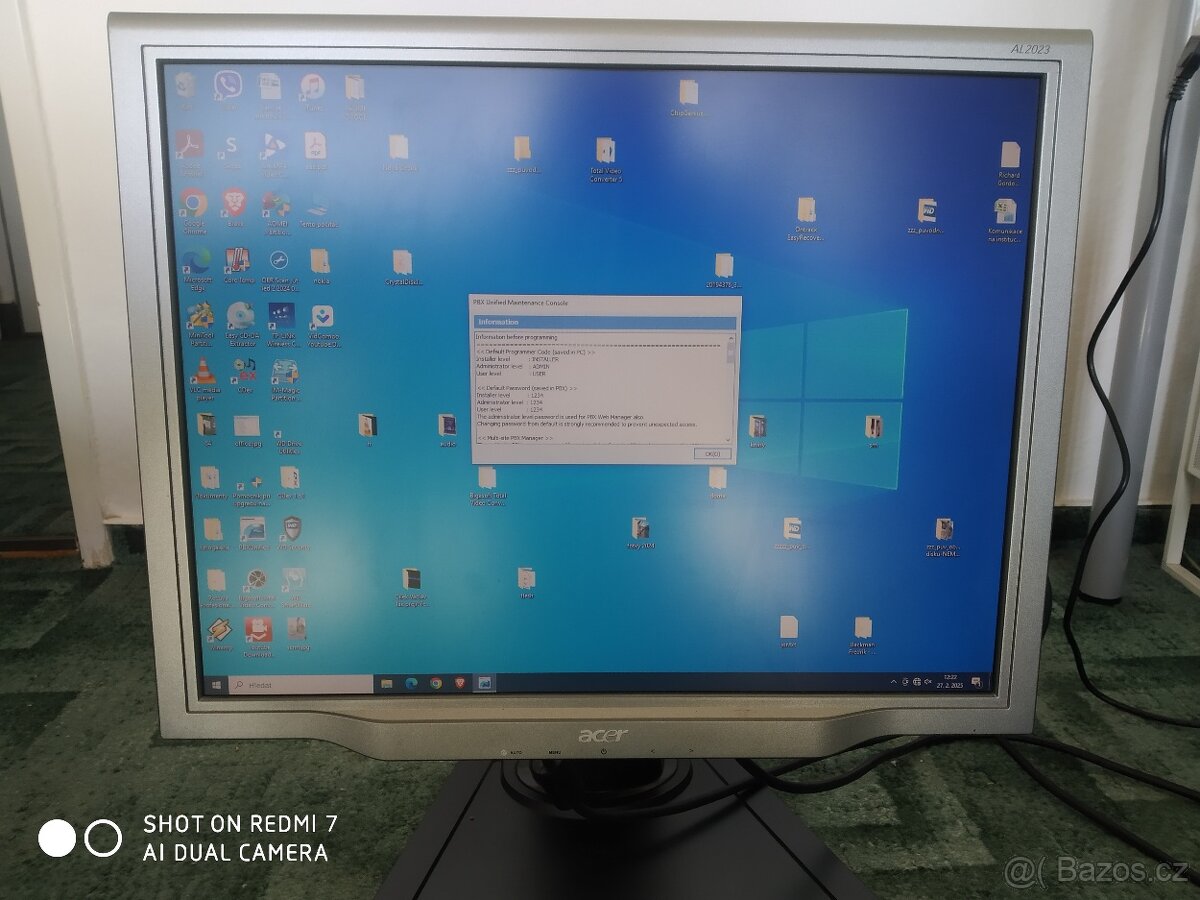 Prodám 20" LCD monitor Acer AL2023