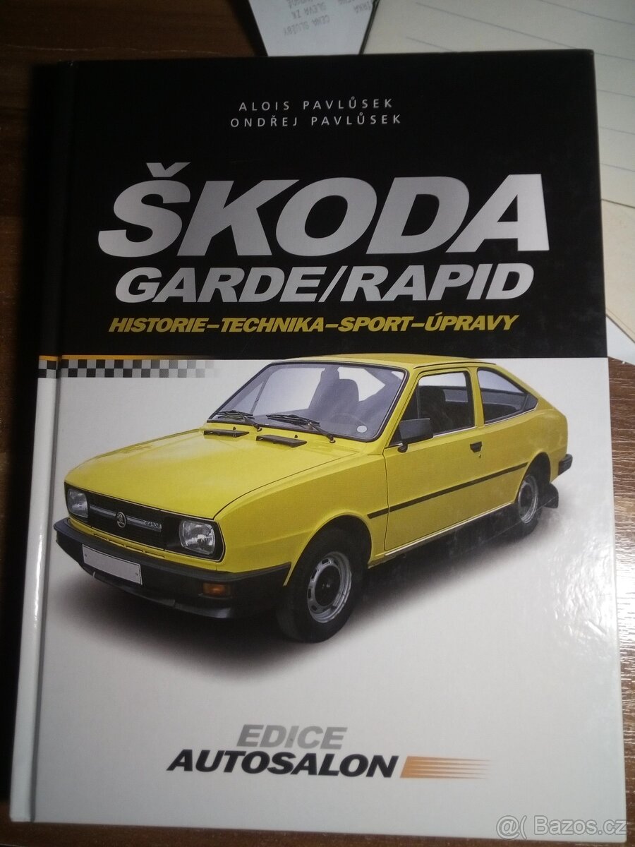 škoda garde-rapid kniha, nová, nečtená