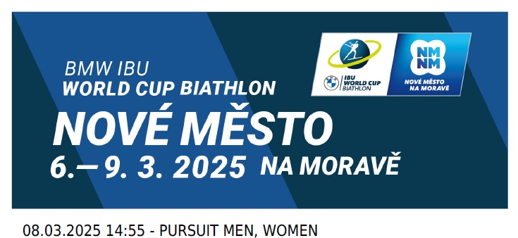 PRODÁNO / 8.3. / World Cup Biathlon / Štafeta muži, ženy