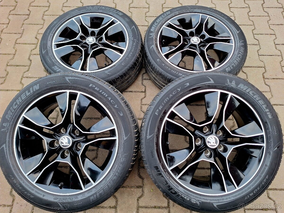 Disky originální Škoda Yeti, Octavia Scout 5x112 R17 Blossom