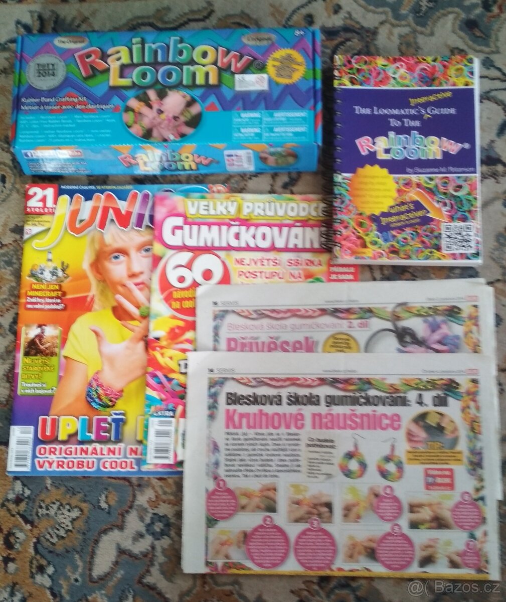 Originální sada na gumičkování Rainbow Loom + publikace