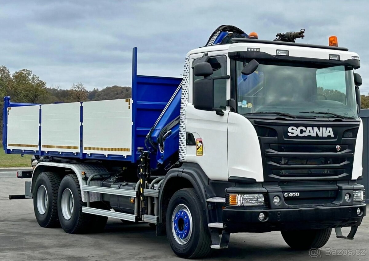 Scania G 400 - 6x4 – Valník/Sklápěč + HR-HIAB 1166 ES-3 HIPR