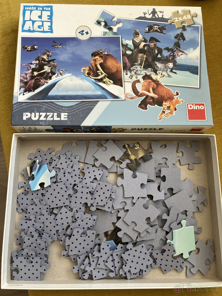 Puzzle Dino - Ice Age, Doba ledová 3v1