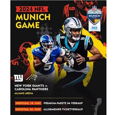 NFL Mnichov - 10.11.2024 - New York Giants vs Carolina Pant.