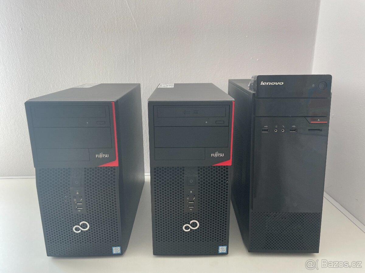 2x Fujitsu Esprimo P556/2/E85+ a 1x Lenovo S200