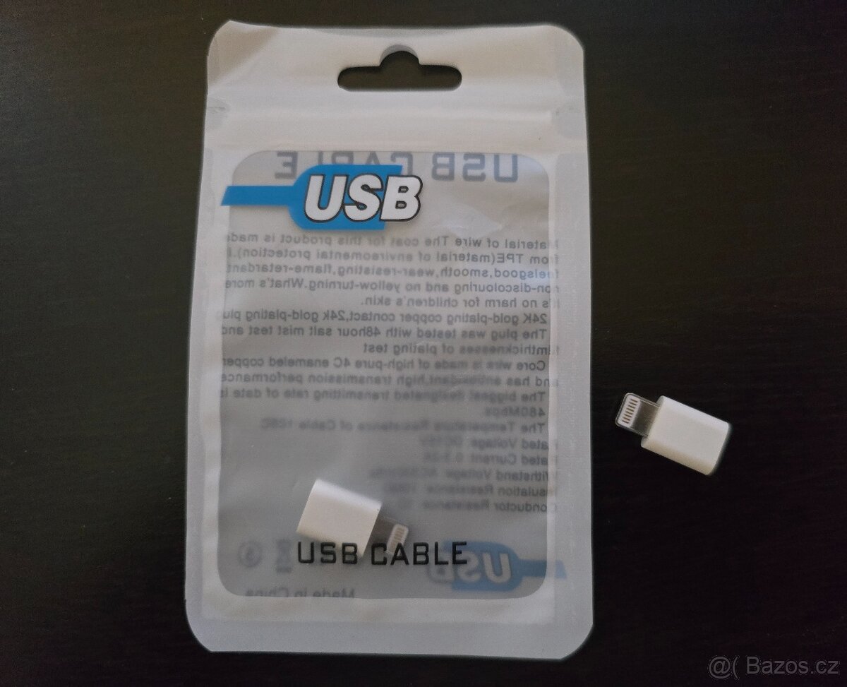 Přechodka micro usb na lightning, 2ks