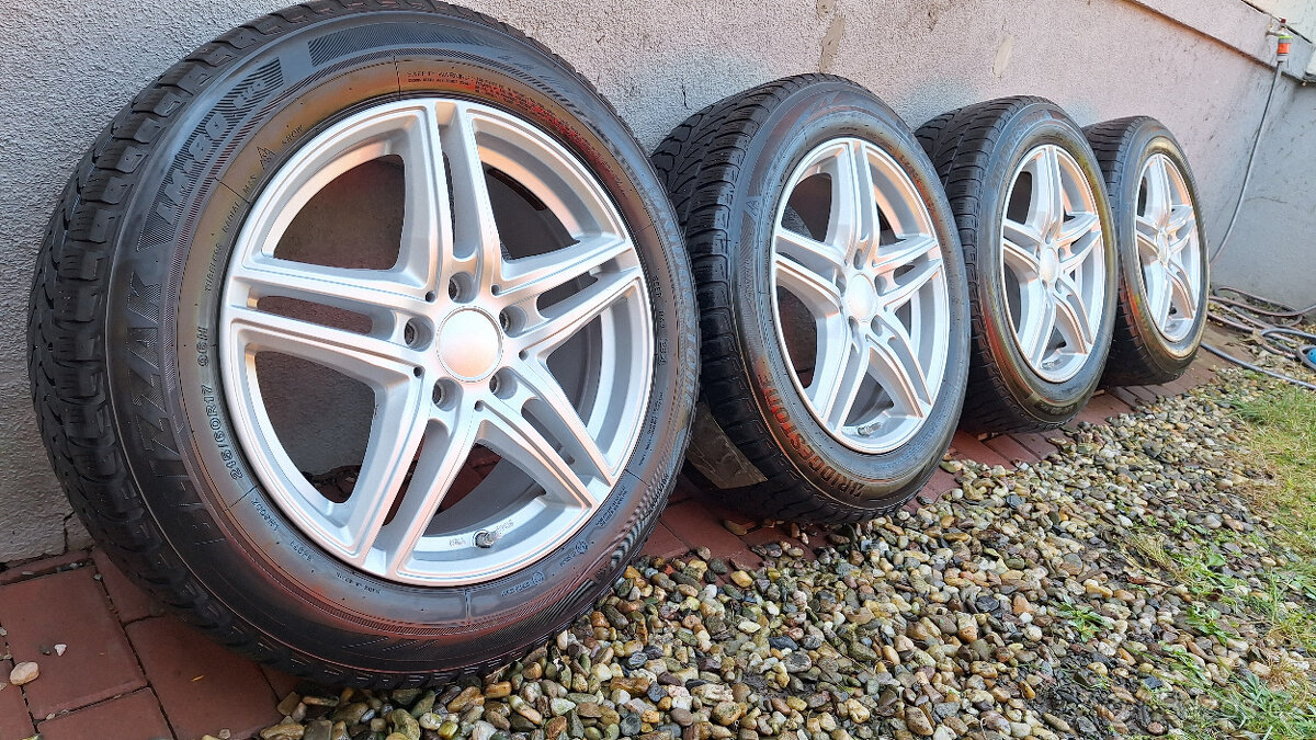 Prodám kompletní zimní sadu ALU 215/60 R17 Bridgestone