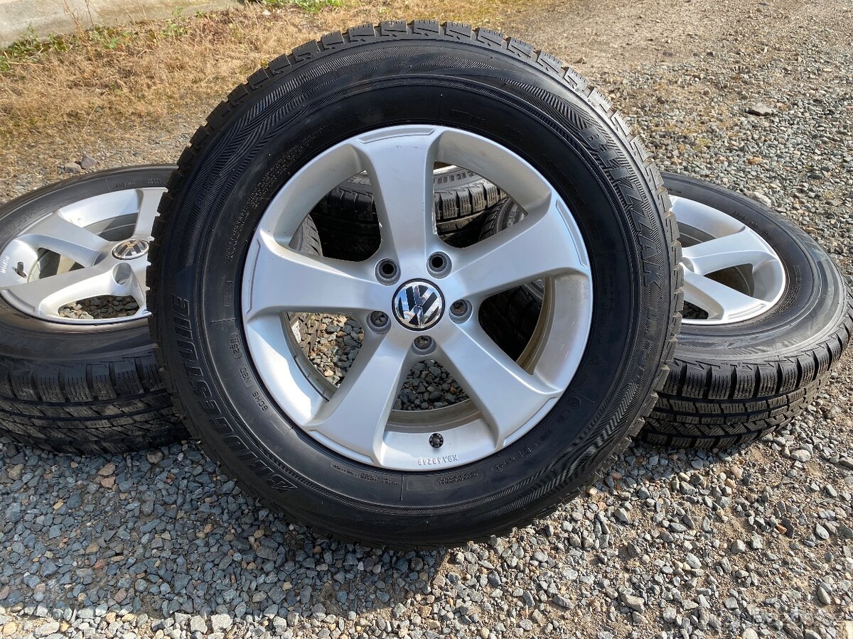 Alu original zimni kola VW Sima 5x112 6,5 J ET 50 215/65 R16