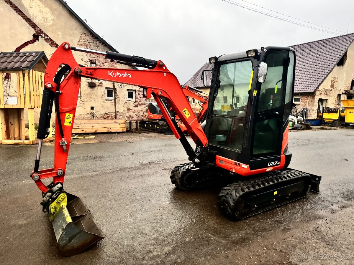 Minibagr Kubota u27-4 2023 3x lzice