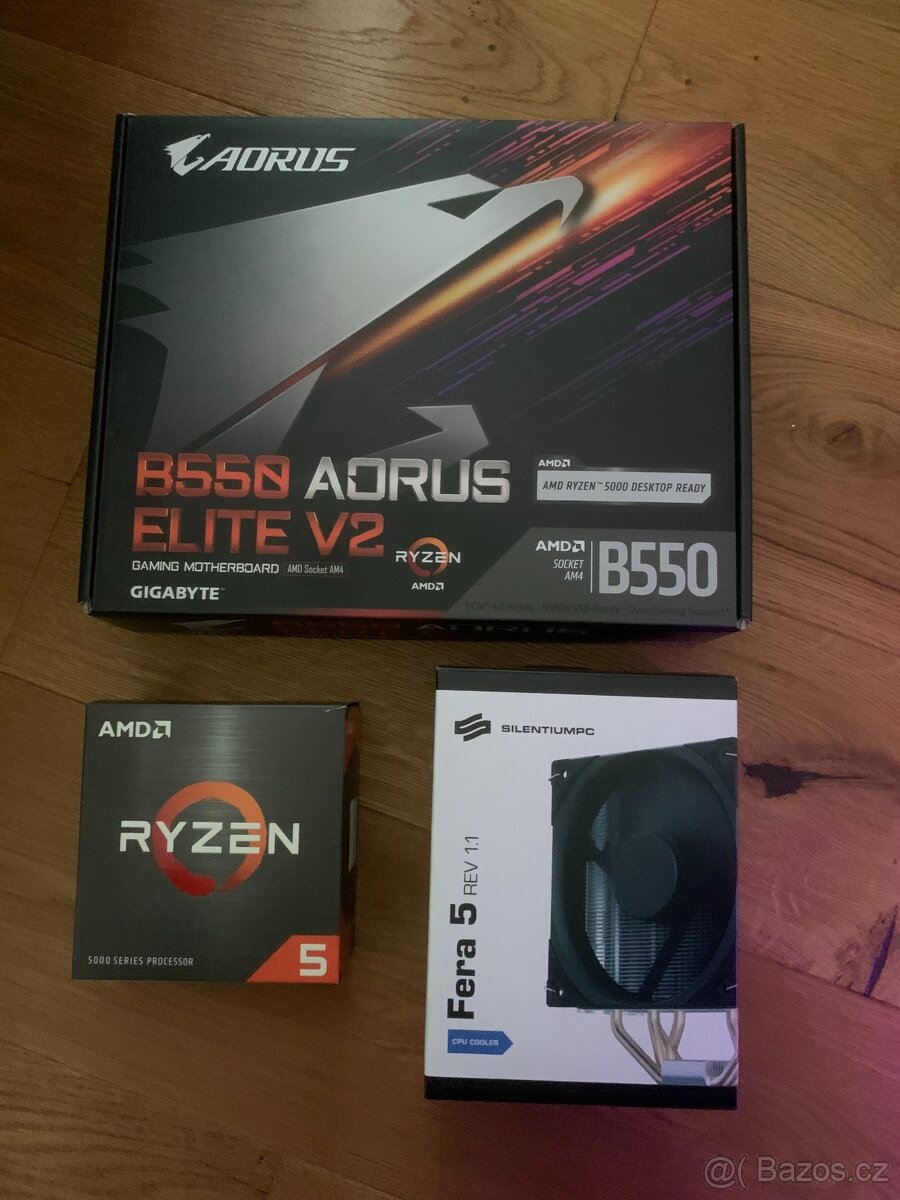 AMD Ryzen 5600, Gigabyte B550 Aorus Elite V2, Fera 5