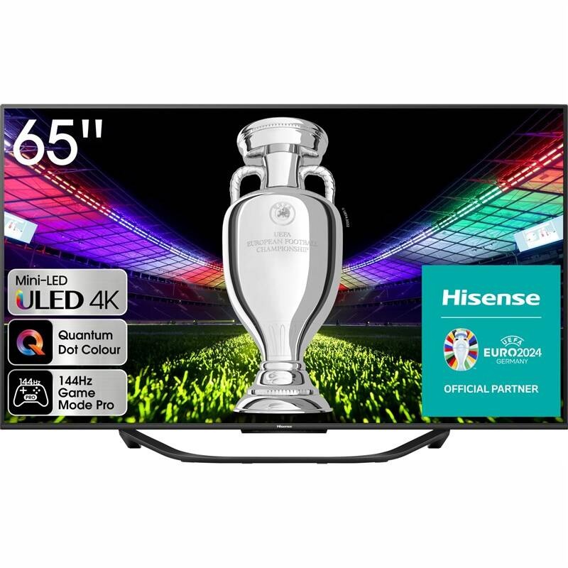 Hisense 65U7KQ, QLED 65" 164cm 4K Smart tv, Direct LED,144Hz