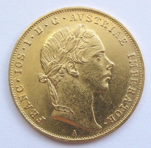 Zlatý dukát 1855 A - Vídeň