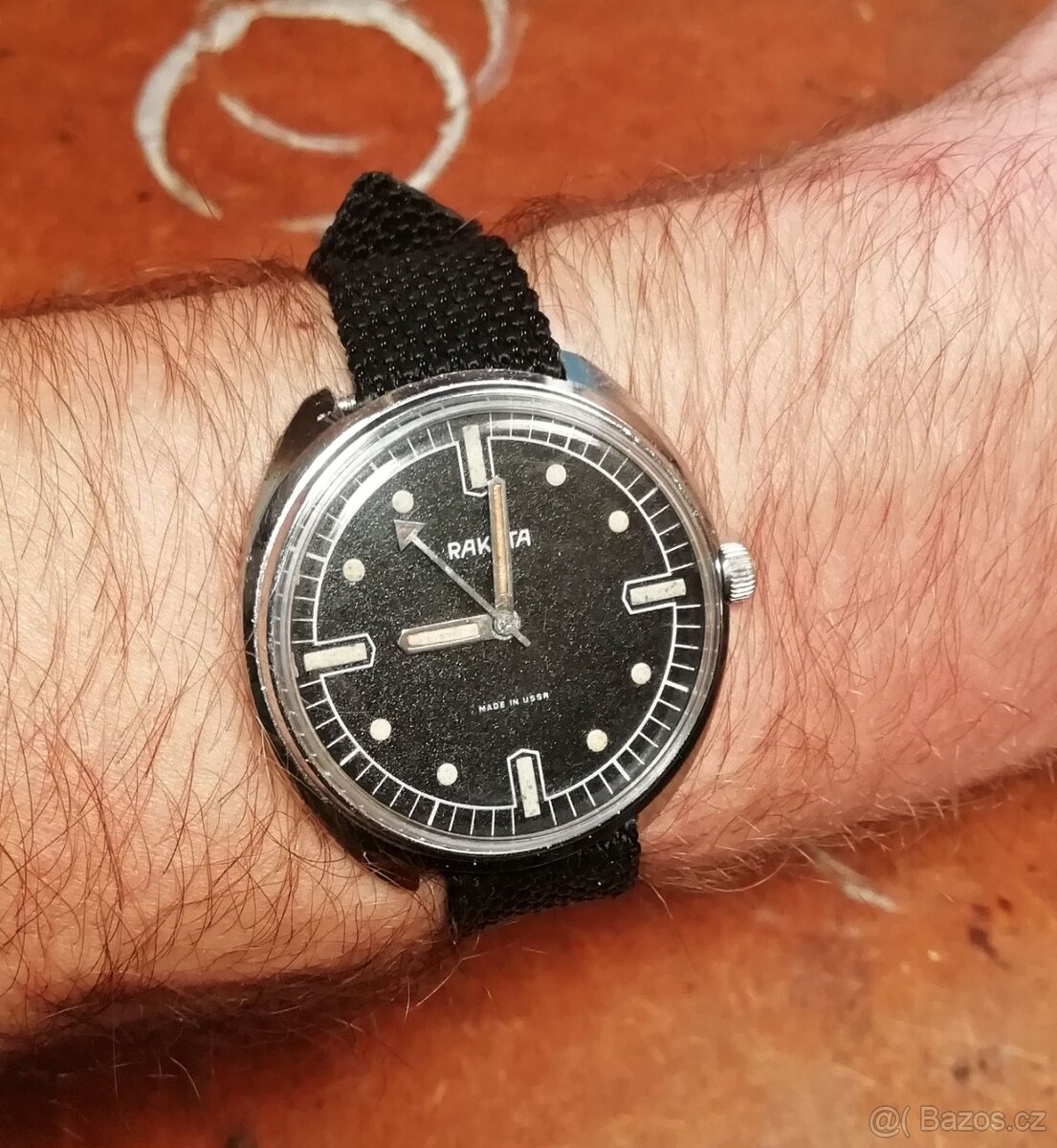 Funkční vojenské hodinky RAKETA, rok 1986, TOP stav