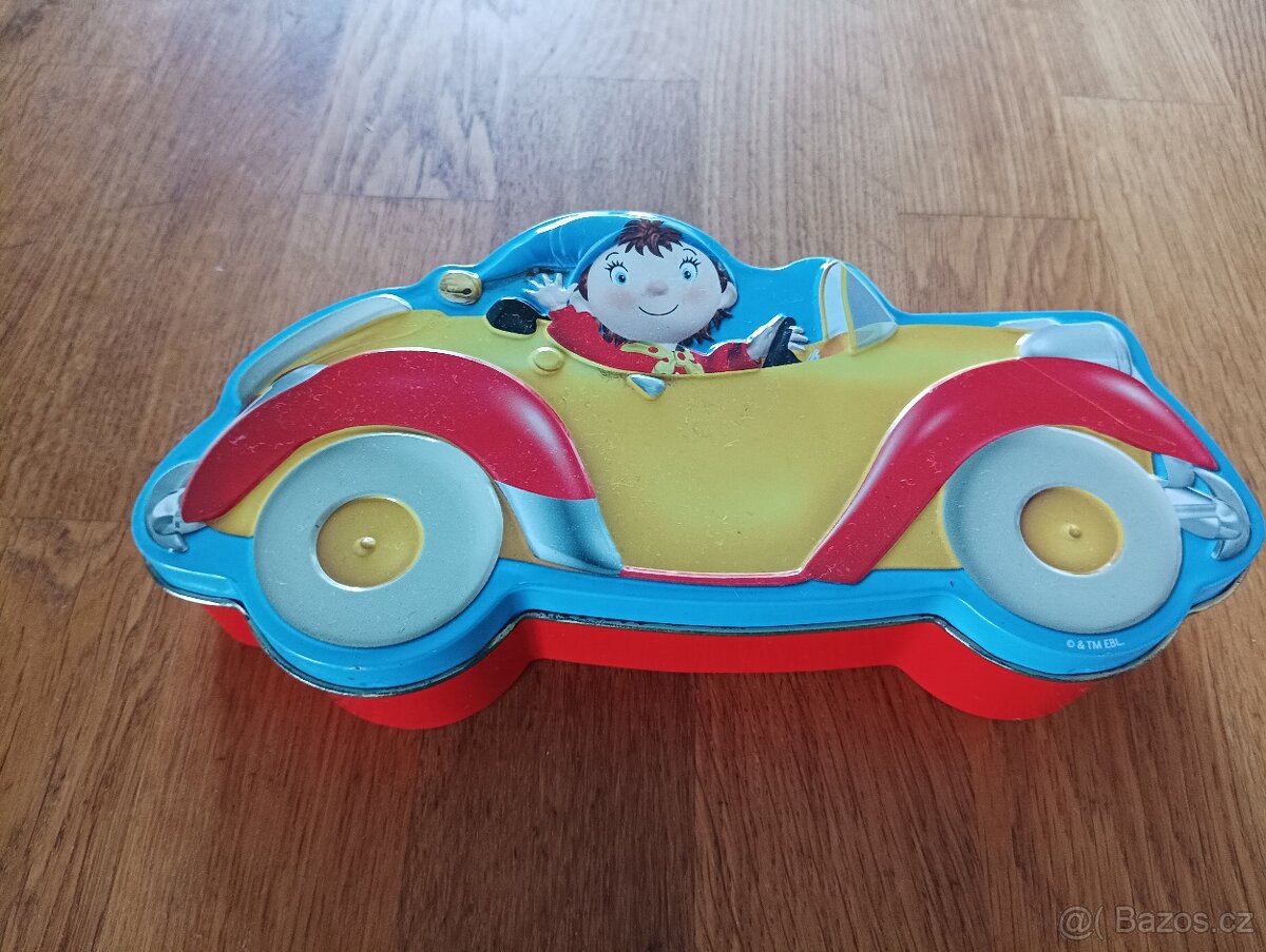 PLECHOVÁ ZNAČKOVÁ KRABIČKA OD BONBONU NODDY CAR FRANCIE