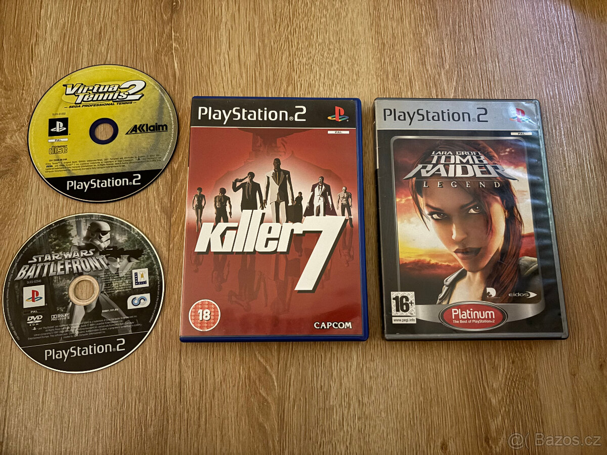 Hry na Playstation 2 - PS2 Tomb Raider, Star wars
