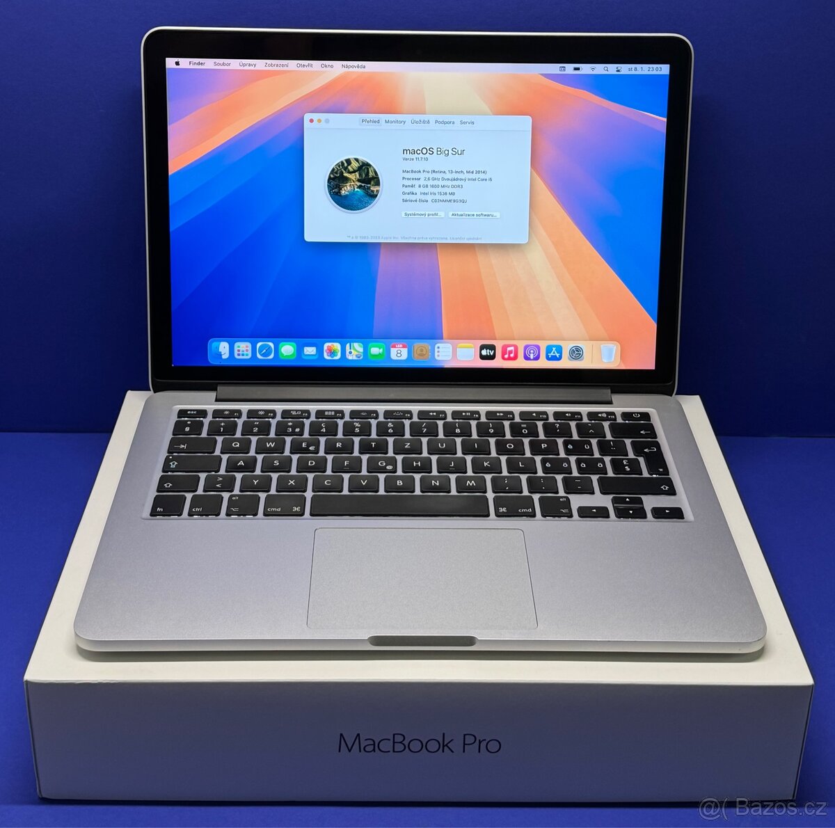 MacBook Pro 13” 2014 /8GB RAM/Intel i5/512GB SSD/ Záruka