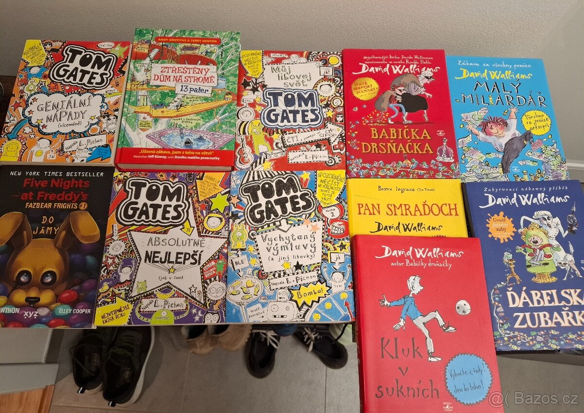 David Walliams, Tom Gates, Jeff Kinney, Pete Johns