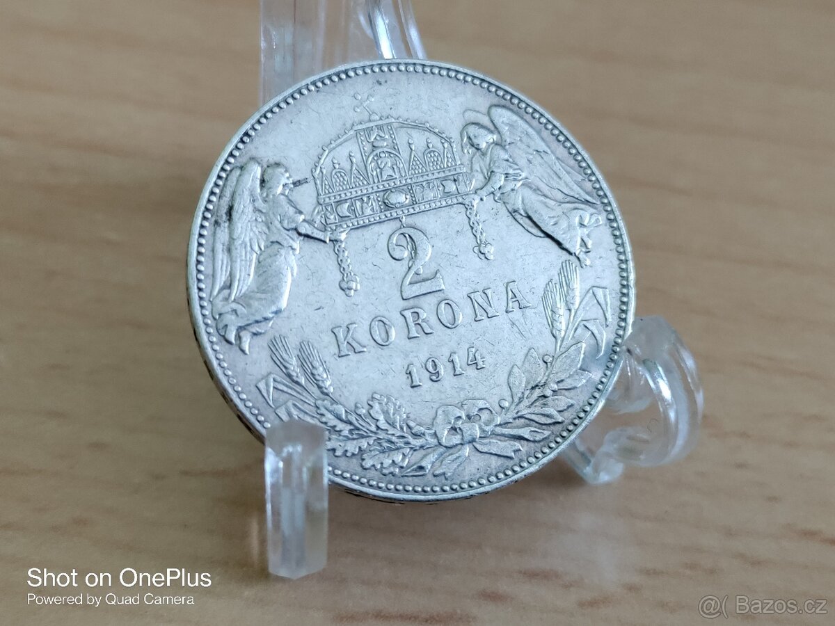 2 KORONA 1914 K.B  RR - NÍZKÝ NÁKLAD RAŽBY