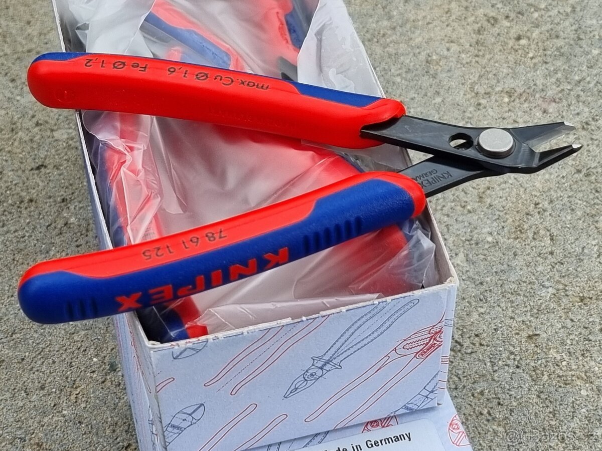 10x kleště KNIPEX na drátky, kabel, pásky - NOVÉ PC: 550,-