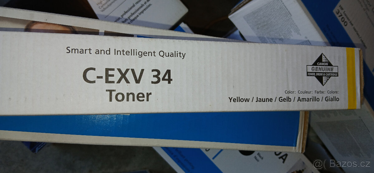 Prodám originální toner CANON CEXV34, 3783B002 YELLOW