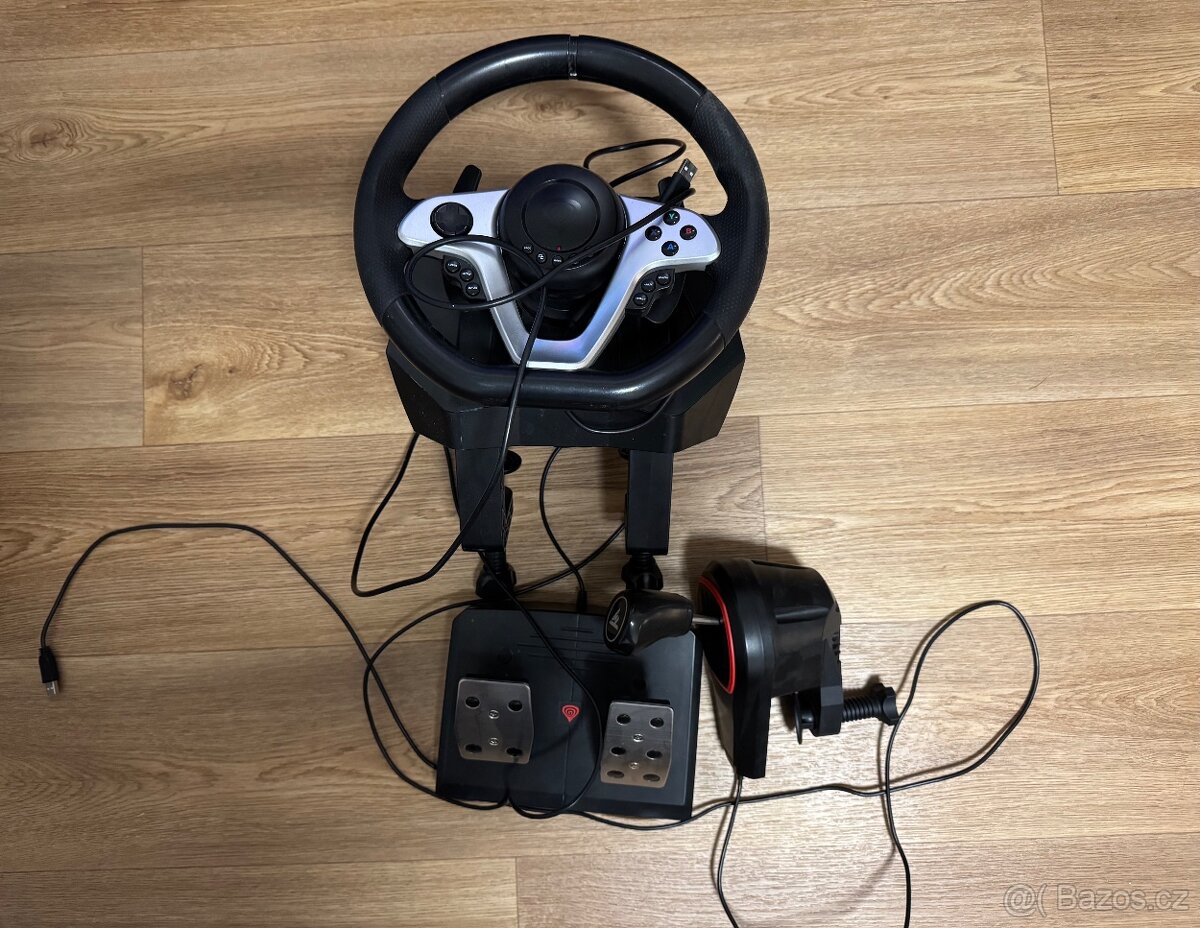 Volant s pedály Genesis 400 a řadící páka Thrustmaster TH8S