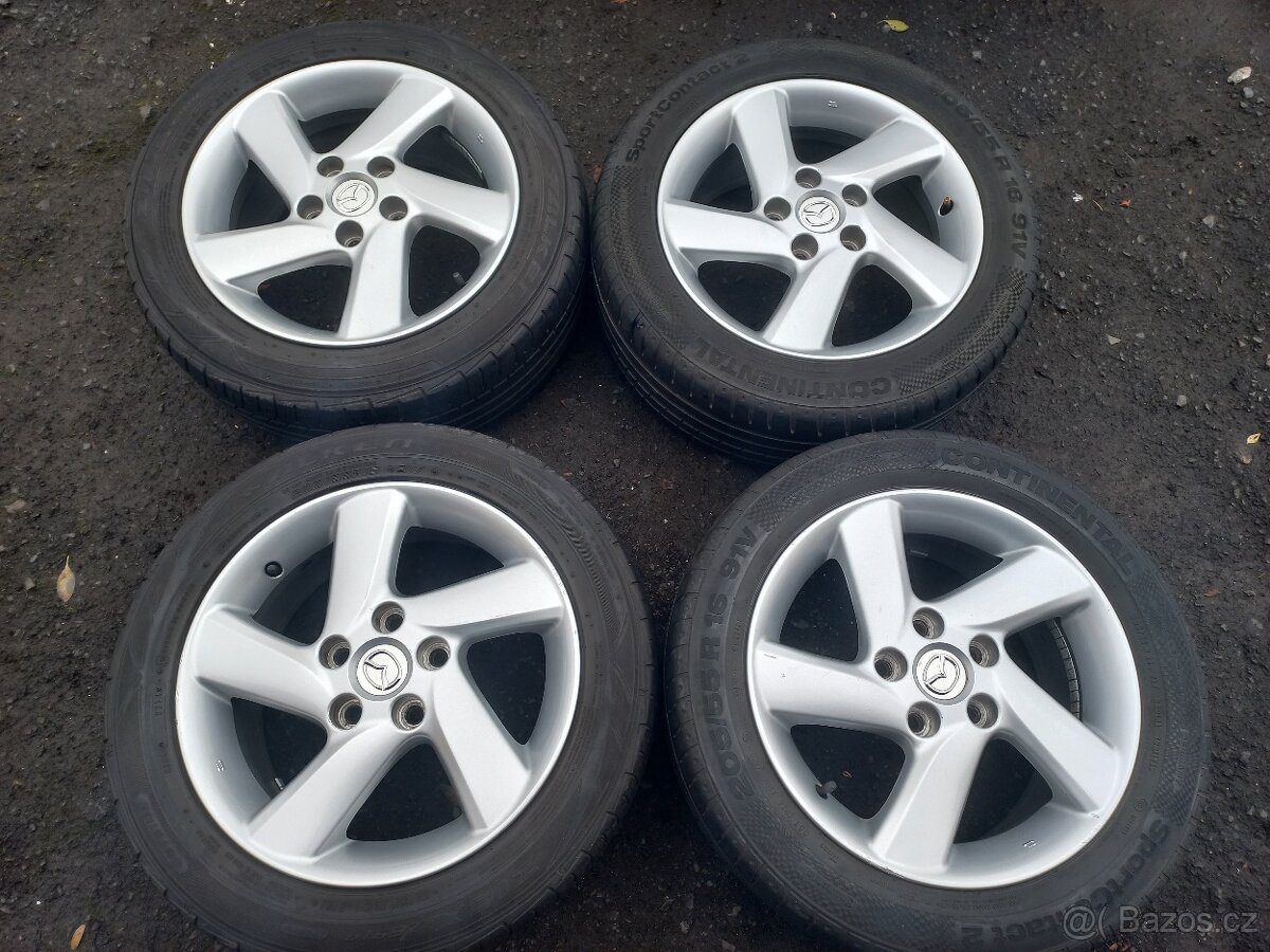 Sada Orig ALU kol Mazda 205/55R16 letní