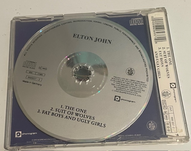 CD Singl Elton John - The ONE