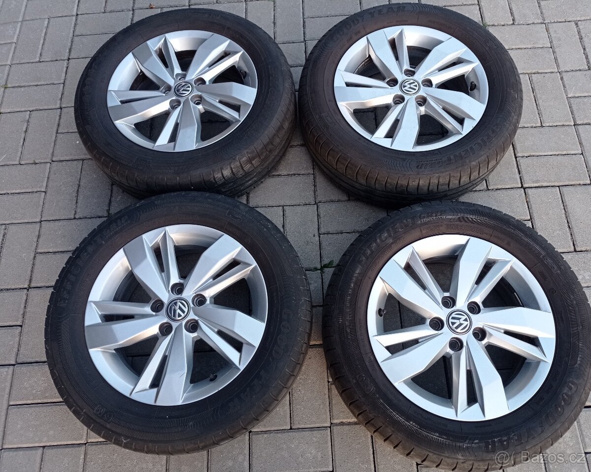 15" SASSARI originál VW letní al kola POLO, Fabia IV, Ibiza