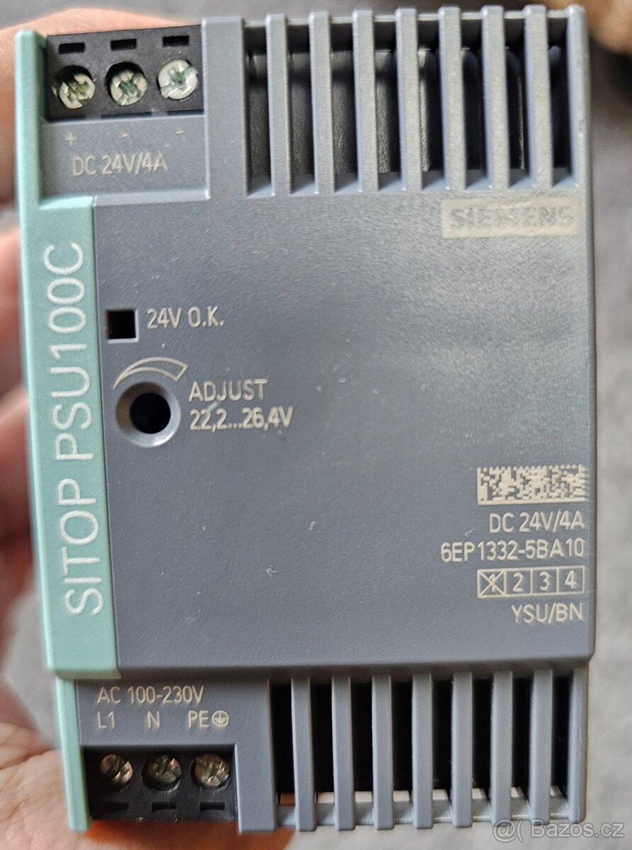 Zdroj na DIN lištu Siemens SITOP PSU100C, 24 V/DC, 4 A