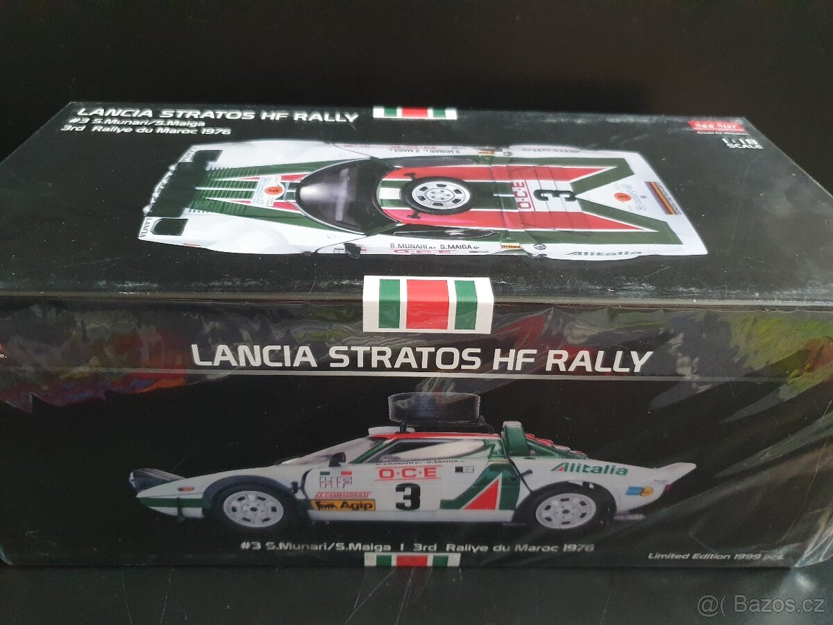 Lancia Stratos 1:18 otviraciSunstar,rally limitka1999ks@