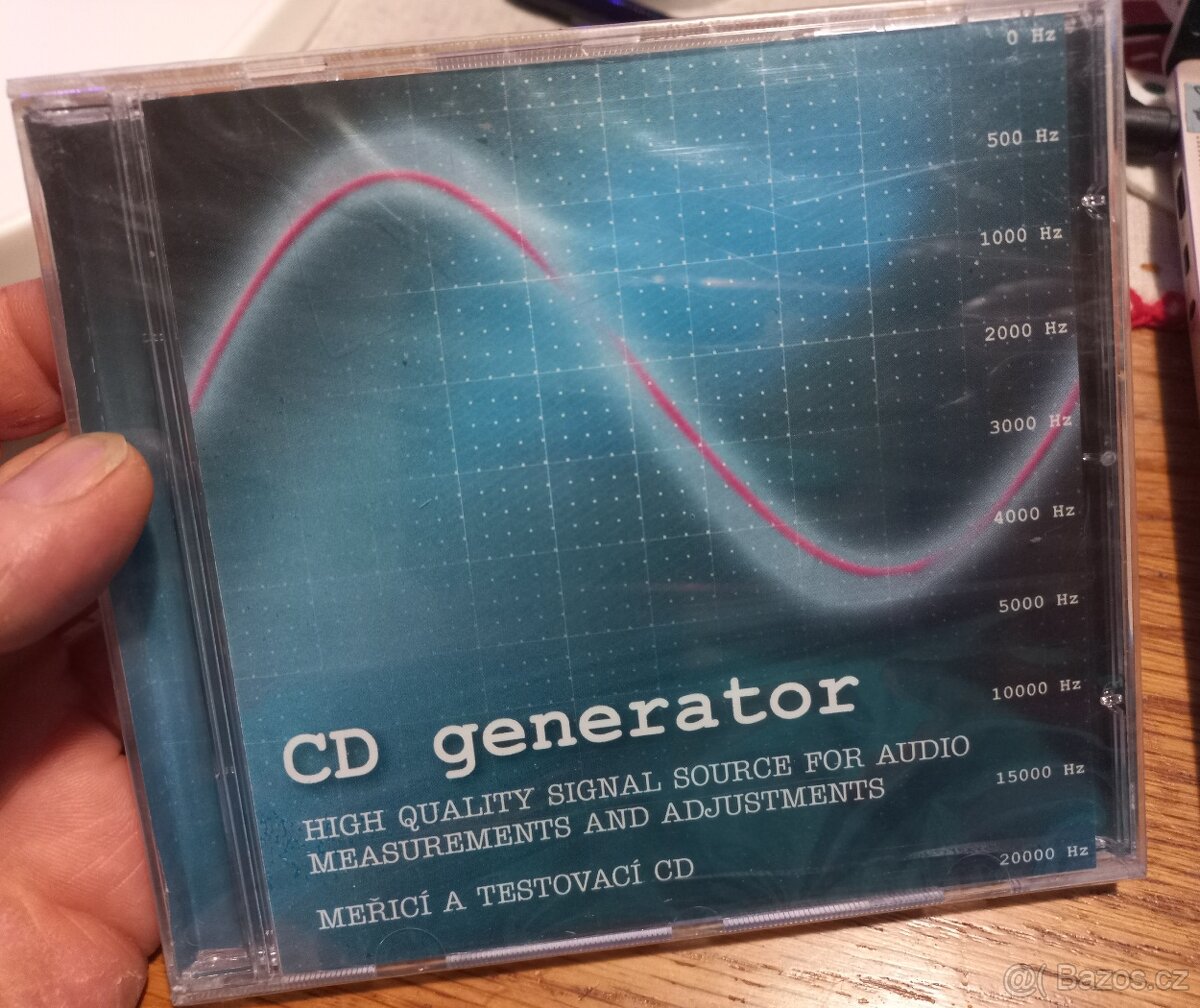 CD generator pro seřízení HIFI soustav