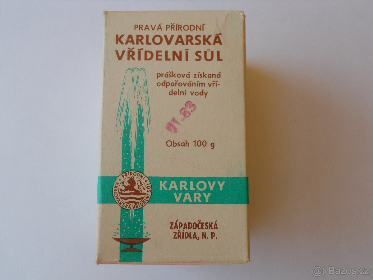 Karlovarská vřídelní sůl 1983