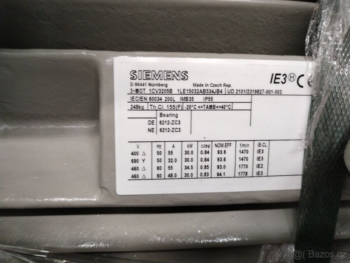 Elektromotor SIEMENS 30 kW 400 V (380V)