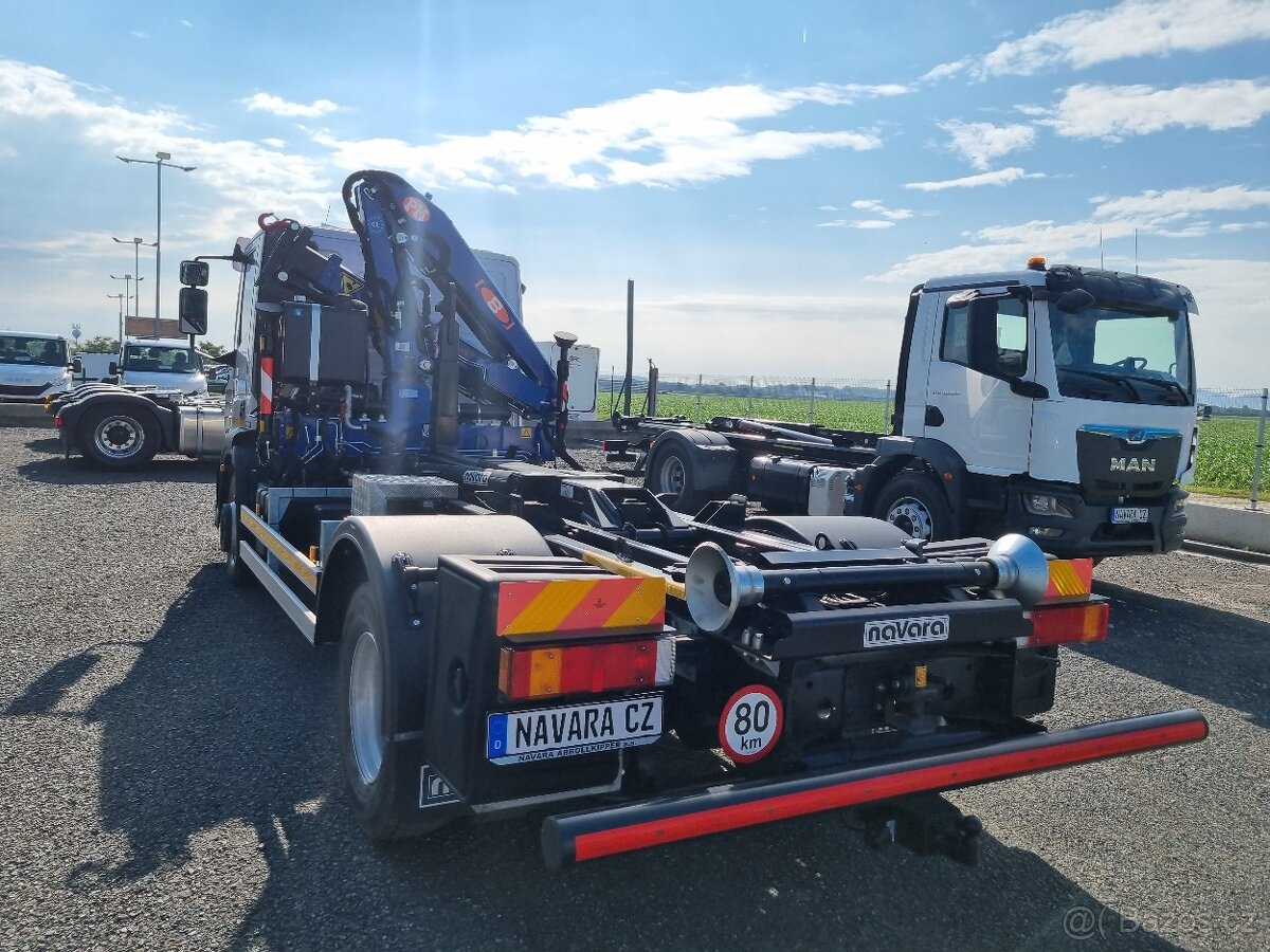 IVECO 130E24 + NOVÝ NOSIČ KONTEJNERU + NOVÁ RUKA PM 8022