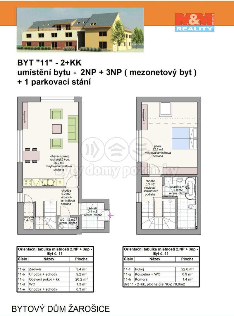 Prodej bytu 2+kk, 78 m², Žarošice